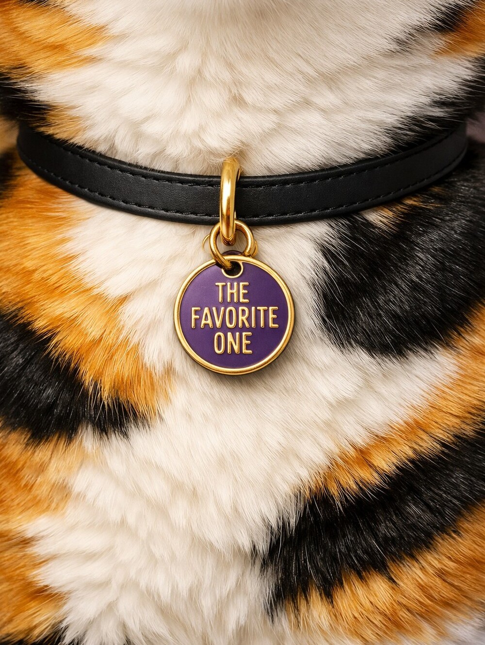 Dog/Cat Pet Collar Charm -The Favorite One, Metal Enamel SMALL .75" Diameter NIP - Picture 3 of 12